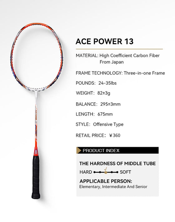 Badminton Racket - VS Ace Power 13